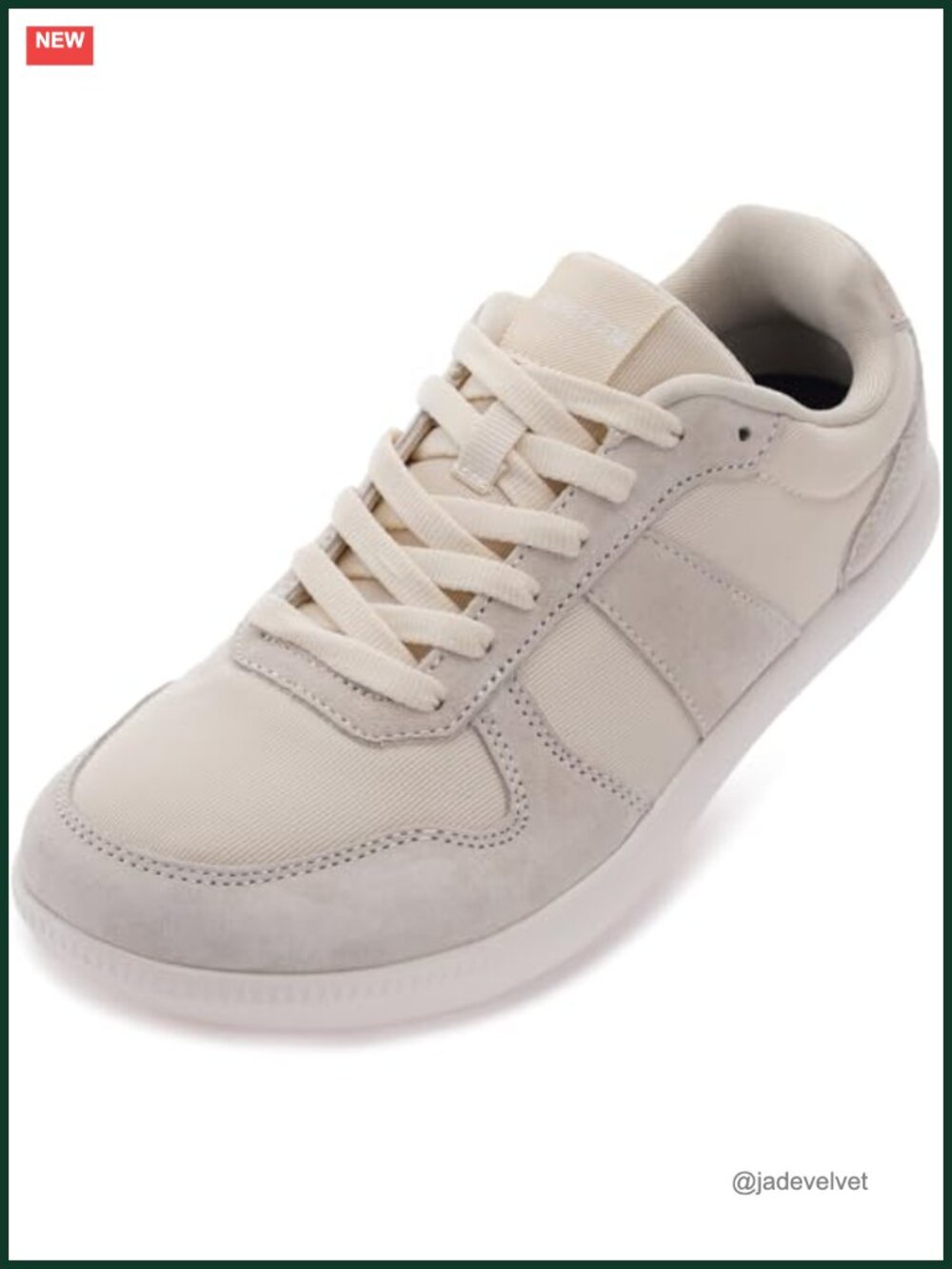 Women's Wide Zero Drop Casual Fashion Sneakers Suede Mesh EVA